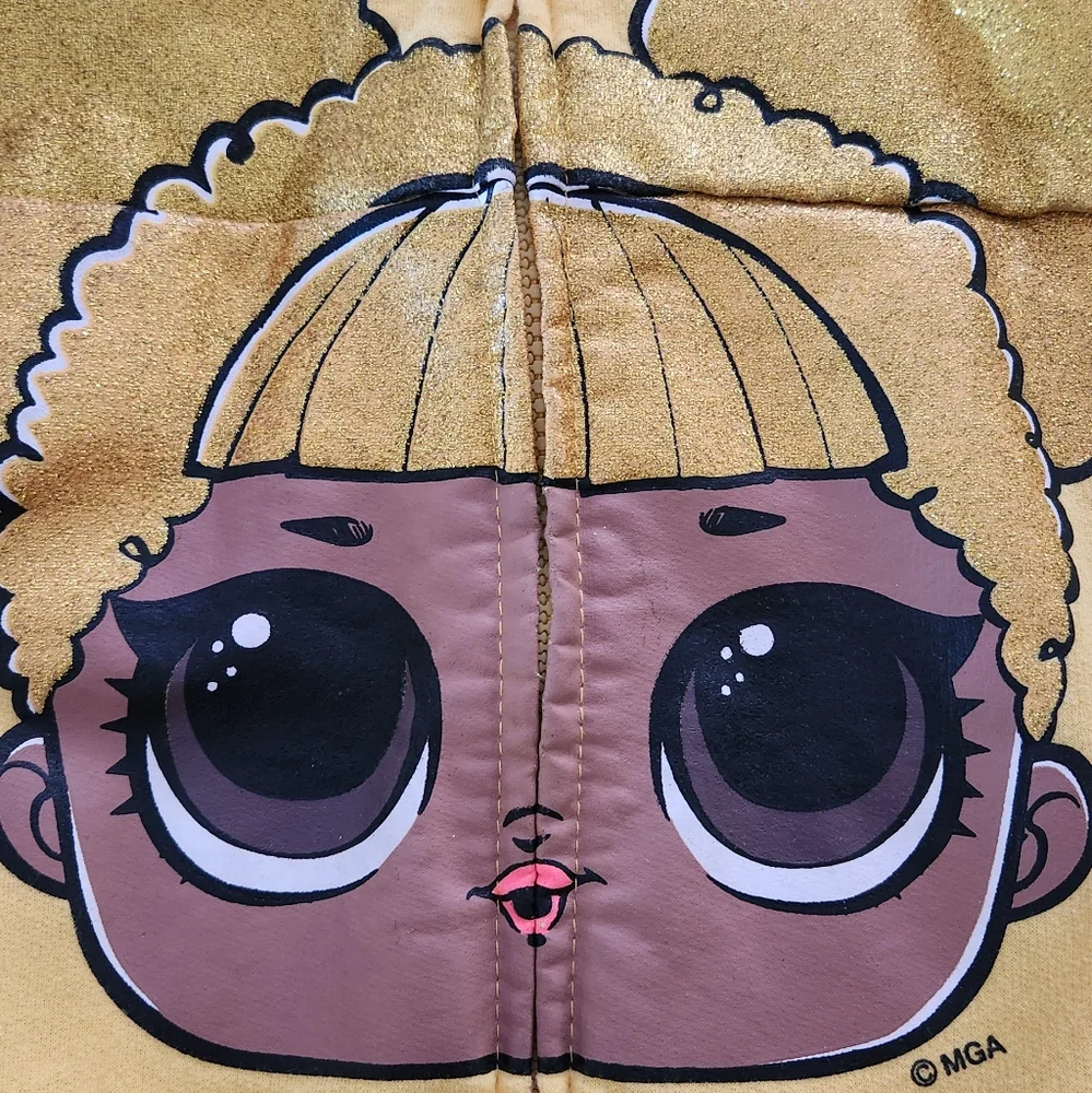 🎈2/$15 L.O.L. Doll zip up hoodie (Girls Medium)